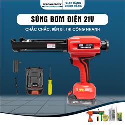 Giới Thiệu Máy Pin Chuyên Dụng Bơm Keo Chít Mạch Epoxy 2 Thành Phần Tebond Epoxy