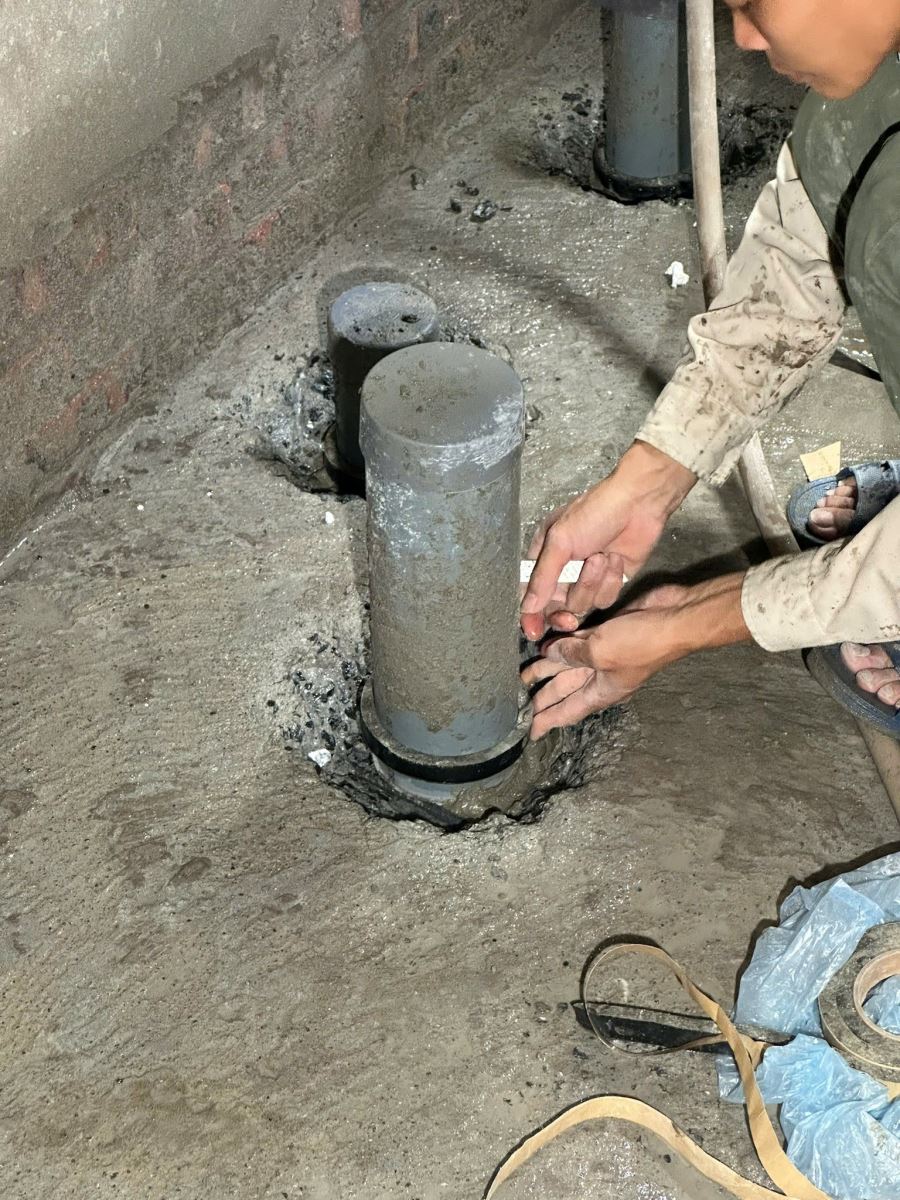 chống thấm cổ ống