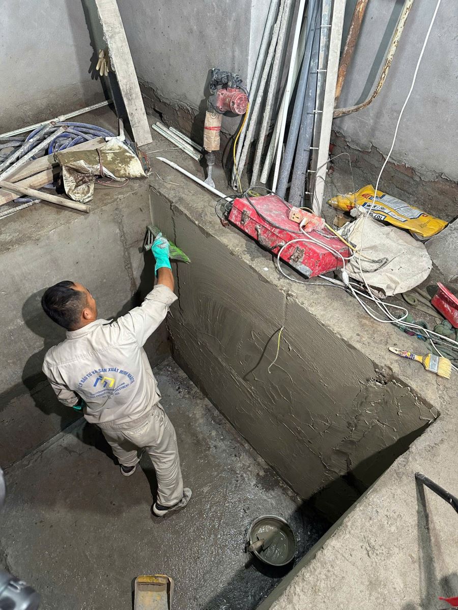 quét vật liệu chống thấm