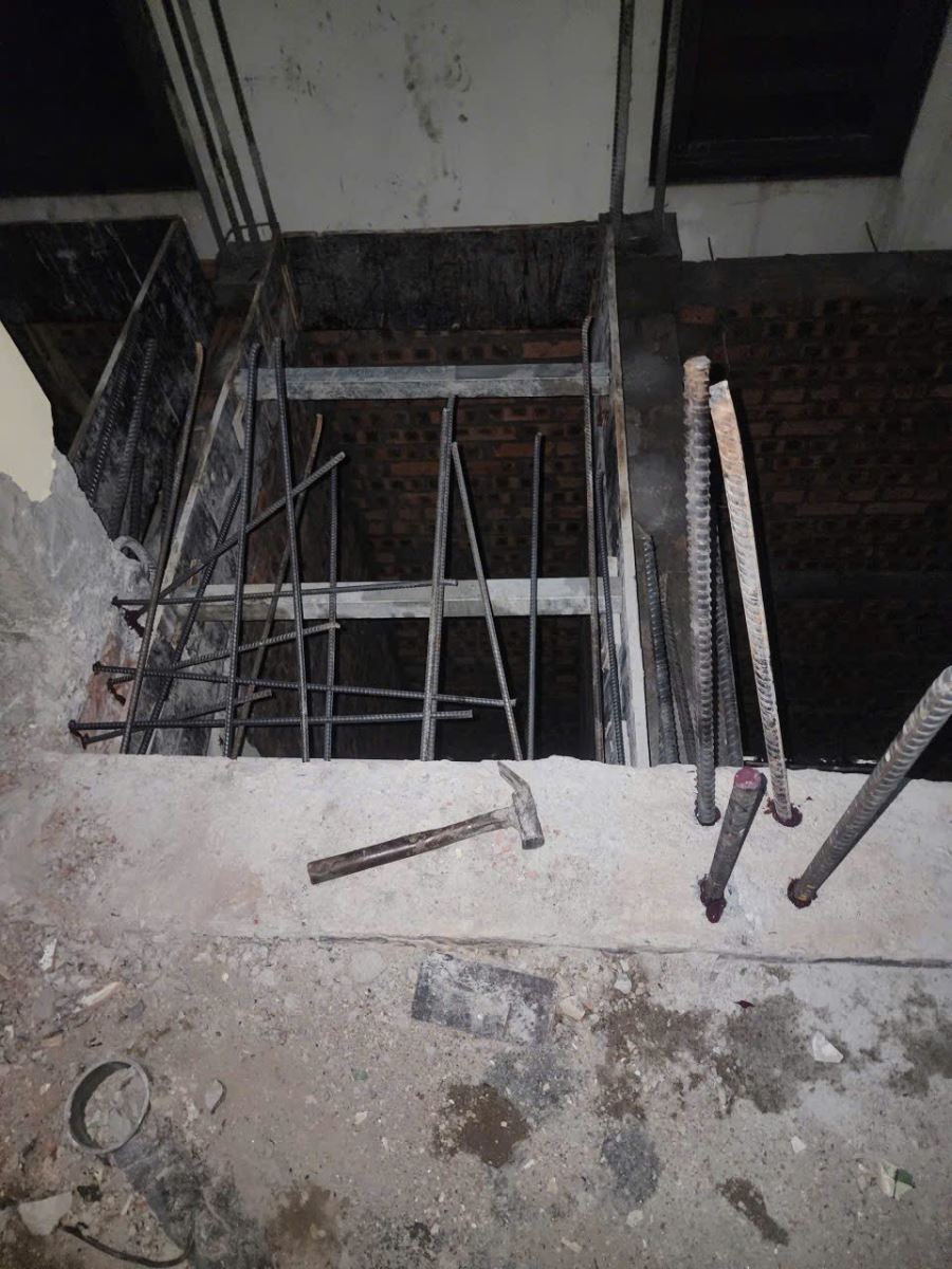 thi công khoan cấy thép cột